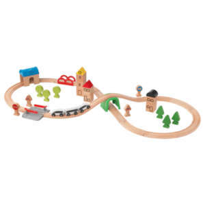LILLABO Juego 45 piezas para cirtuito tren