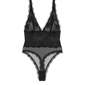 Victoria's Secret - TEDDY TRANSPARENTE (Negro - Fucsia)